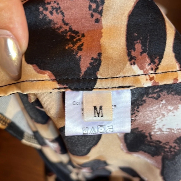 Leopard Skirt size small high low style mini skirt high low skirt brown leopard - Picture 10 of 10